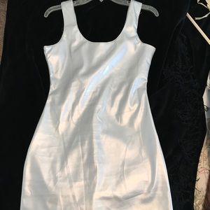 Silver mini dress